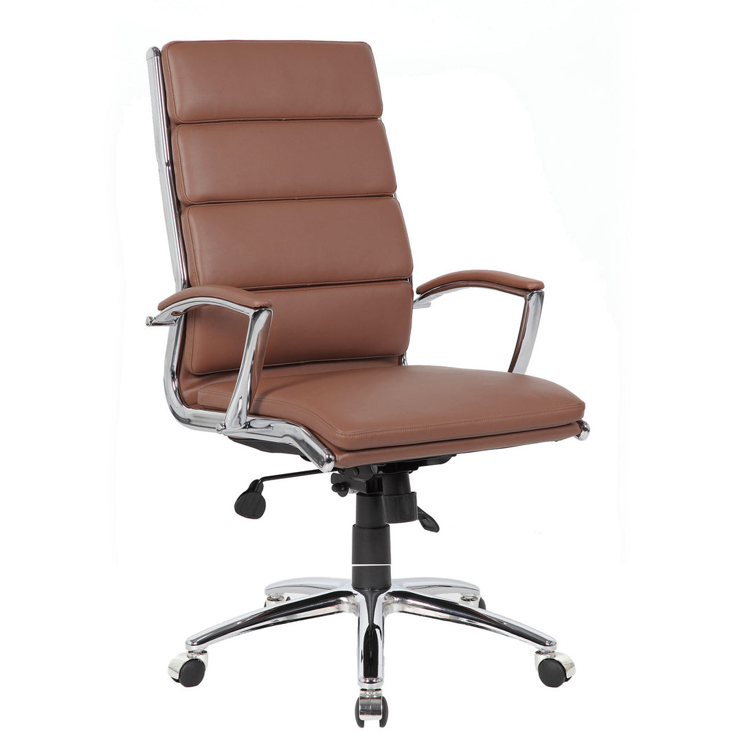 Executive High Back Chair with Chrome Frame-