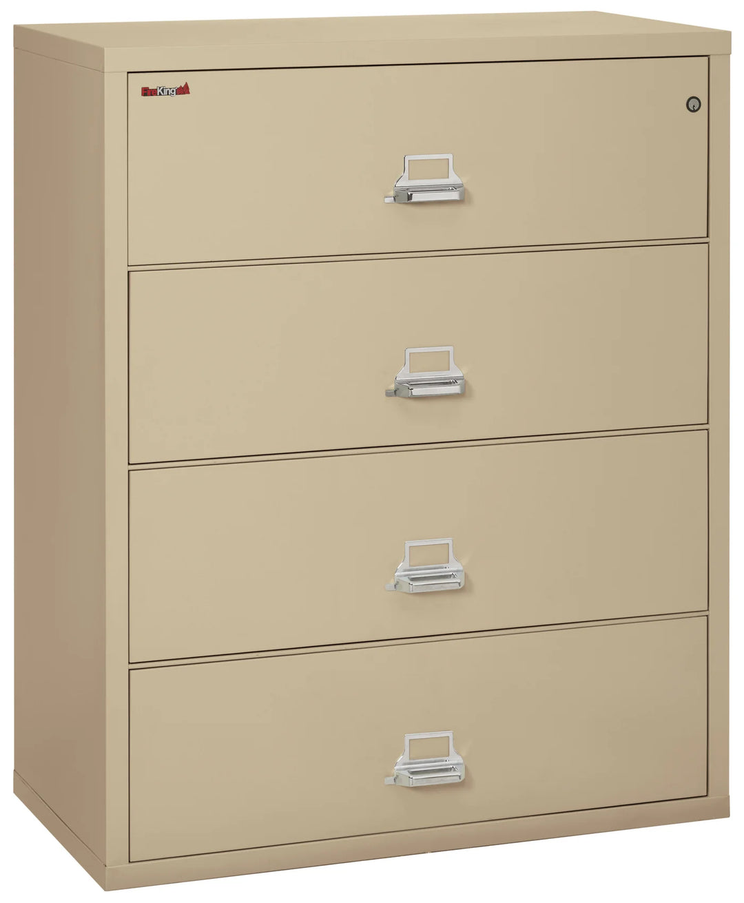*ONLY 1 LEFT* FireKing - 4-Drawer Lateral Cabinet - Legal/Letter - Beige - 44.5" W - (4-4422-CPA)