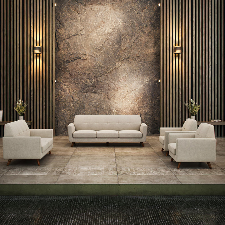 Office Source Partridge Sofa with Wood Legs-Lounge Seating