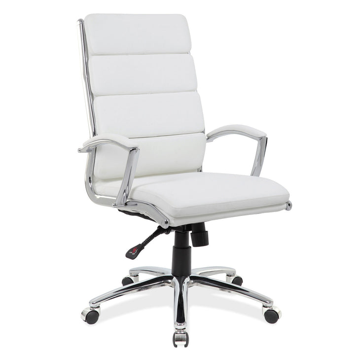 Executive High Back Chair with Chrome Frame-