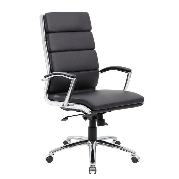 Executive High Back Chair with Chrome Frame-