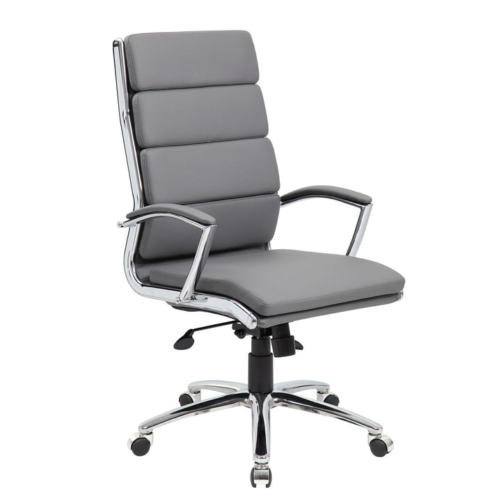 Executive High Back Chair with Chrome Frame-