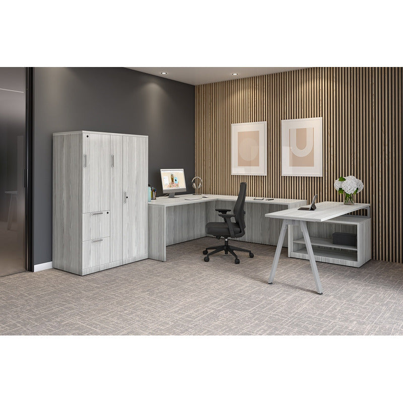 Mid Back Executive Chair Upholstered in Black Anti-Microbial Vinyl