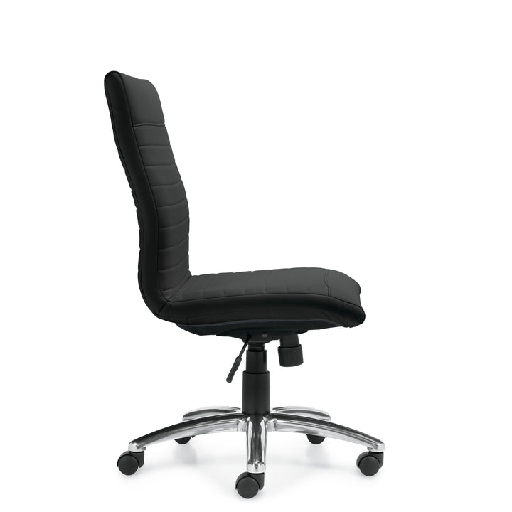Luxhide Armless Executive Chair - JD11732-Conference and Management Chair
