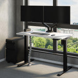 Dual Arm Monitor Arm - Charcoal