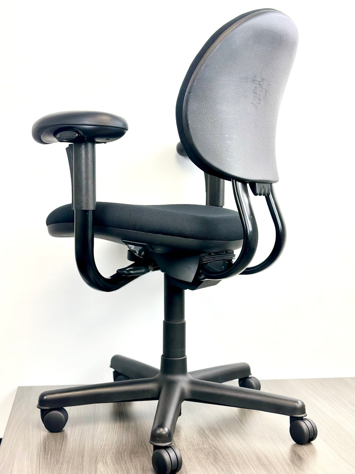 Steelcase Criterion - Black on Black - Mid Back - Open Box