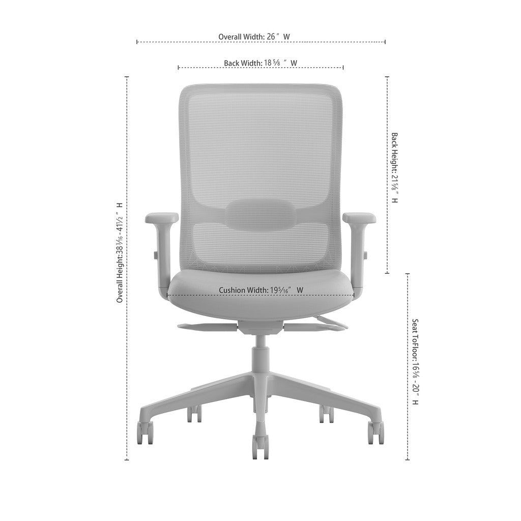 Mesh Back Managers Chair with Seat Slider - JD8002-Work and Task Chair