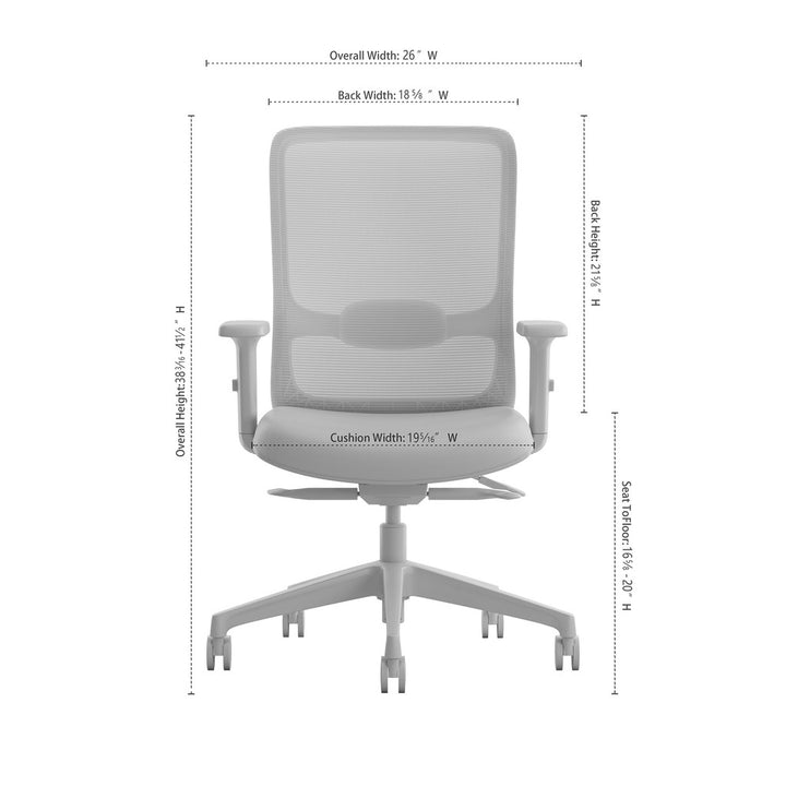 Mesh Back Managers Chair with Seat Slider - JD8002-Work and Task Chair