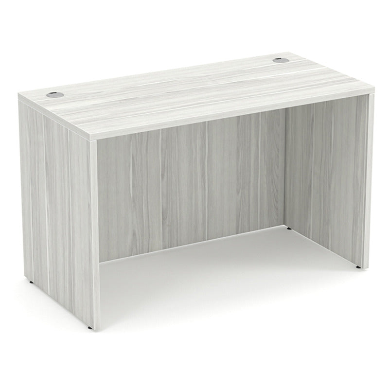 48" by 24" Desk Shell in Silver Birch
