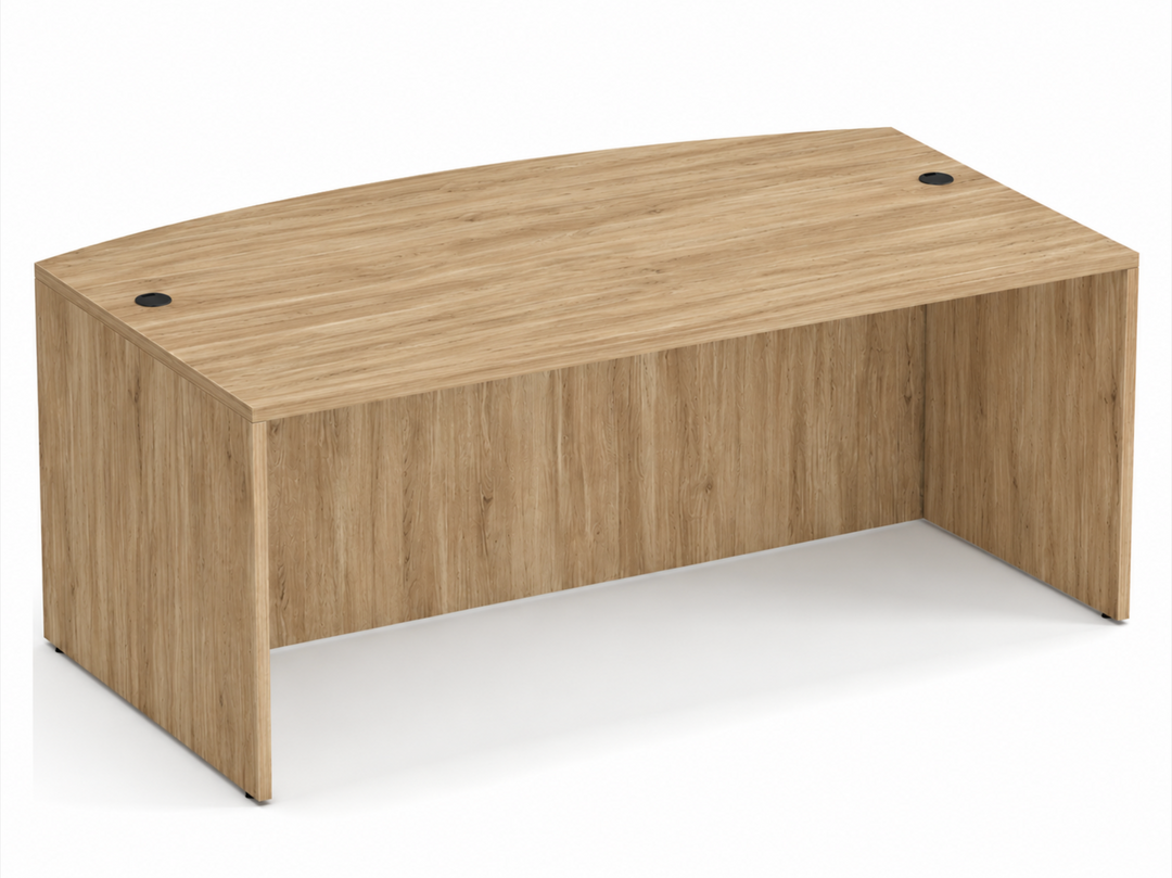 Bow Desk Shell- 71"W x 36/41"D