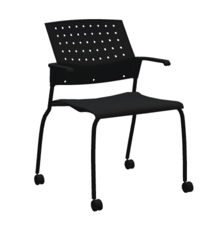 Global Furniture Group - Stacking Armchair on Casters - List Price: $543