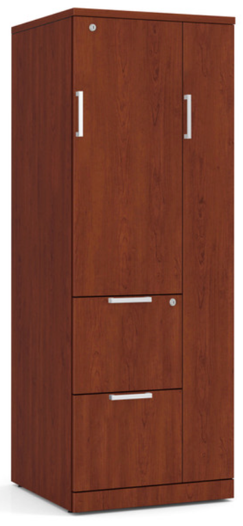 Storage &amp; Wardrobe Cabinet Unit - Cherry