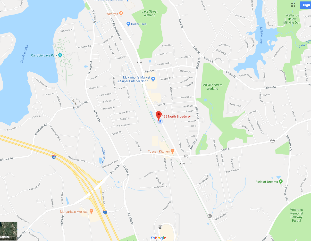 Map of 155 North Broadway, Salem NH