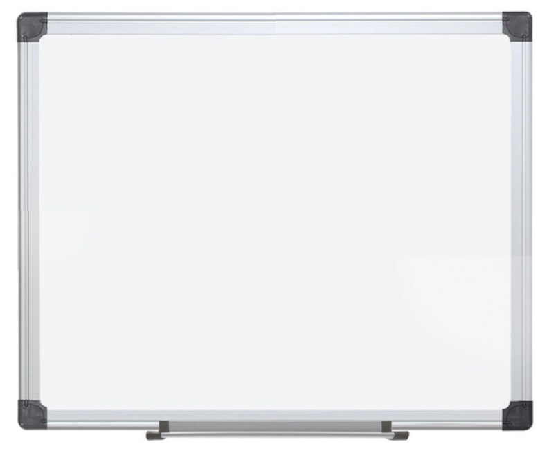 Magnetic Porcelain Dry-Erase Board with Aluminum Frame - 48" x 96"