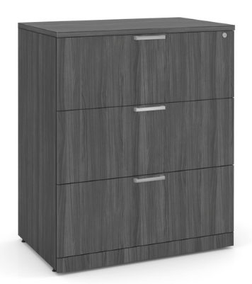 3 Drawer Lateral - Coast Grey - 35.5 W x 22 D x 42 H-Office Furniture