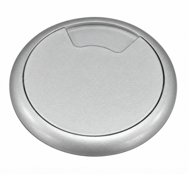 Worksurface Cable Grommet - Silver