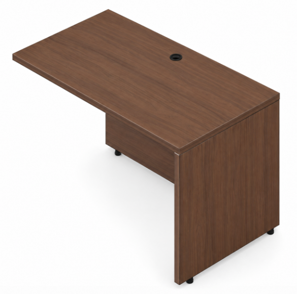 Desk Return - 42" x 24" - Modern Walnut