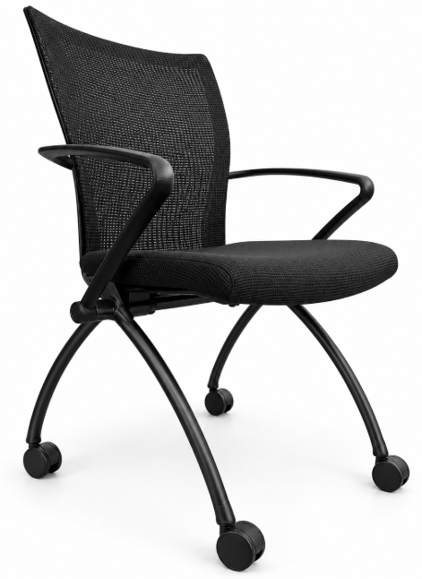 Haworth X99 Nesting Chair - Black on Black