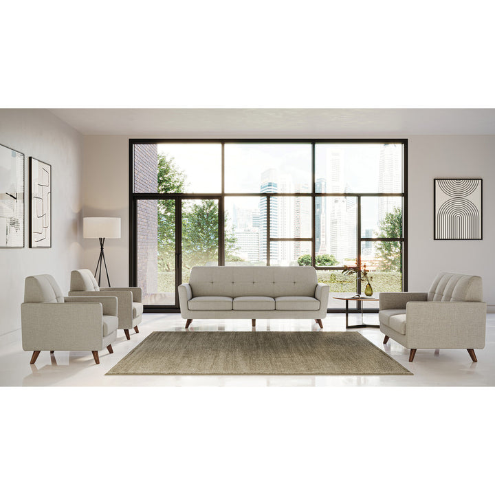 Office Source Partridge Sofa with Wood Legs-Lounge Seating