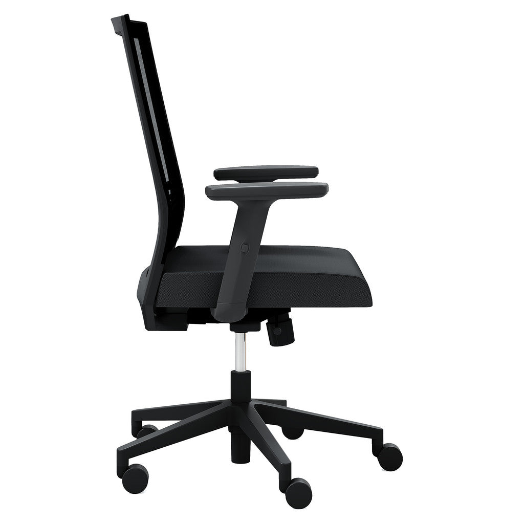 Mid Back Mesh Task Chair with Adjustable Arms - JD601MM-Work and Task Chair