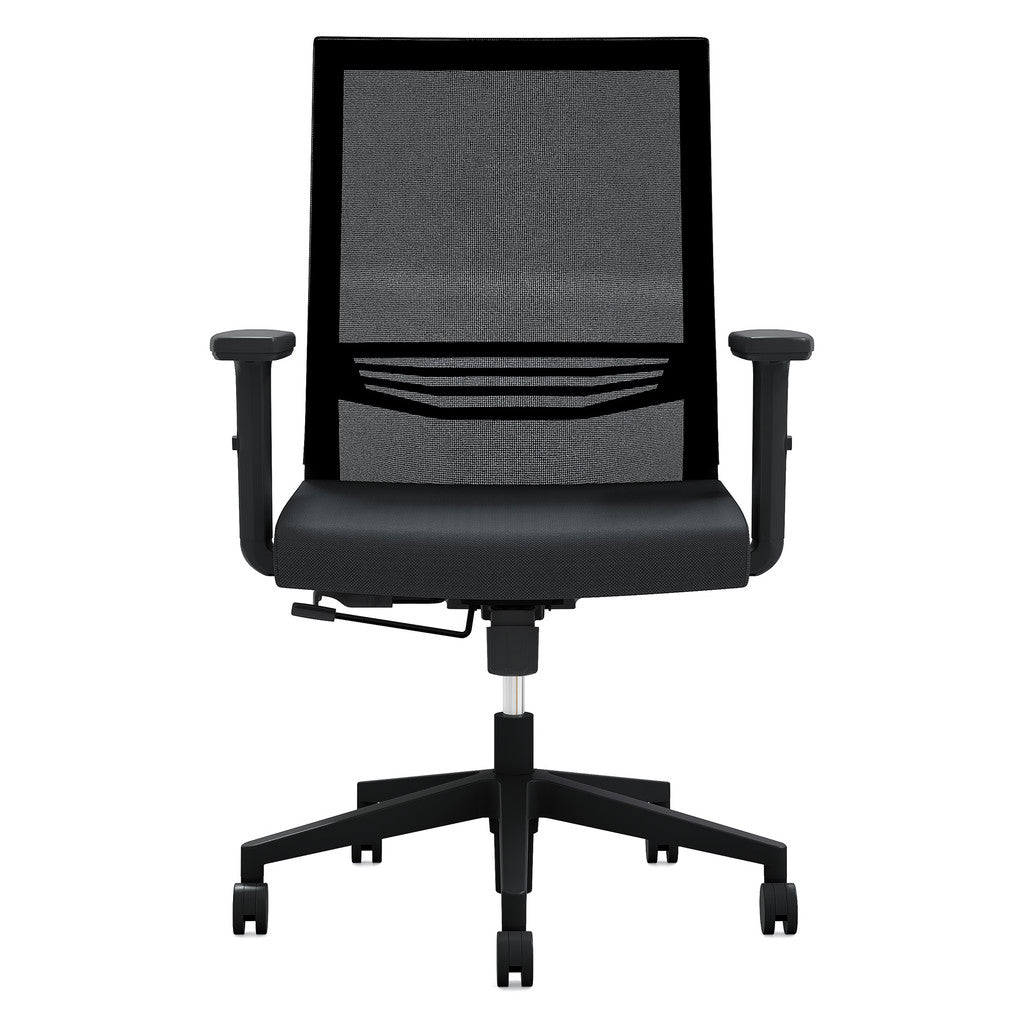 Mid Back Mesh Task Chair with Adjustable Arms - JD601MM-Work and Task Chair