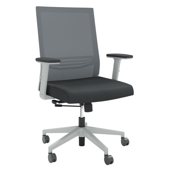 Mid Back Mesh Task Chair with Adjustable Arms - JD601MM-Work and Task Chair