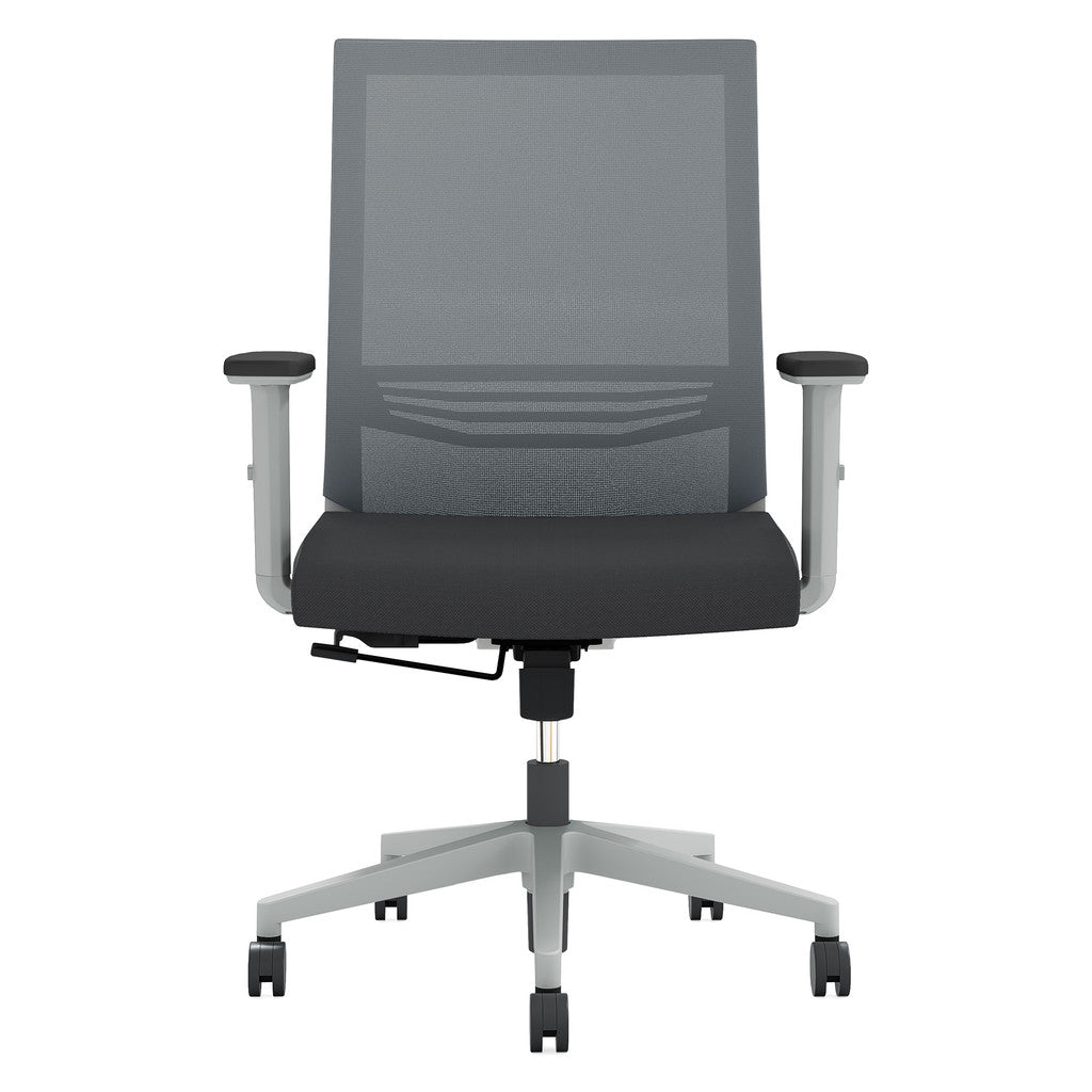 Mid Back Mesh Task Chair with Adjustable Arms - JD601MM-Work and Task Chair
