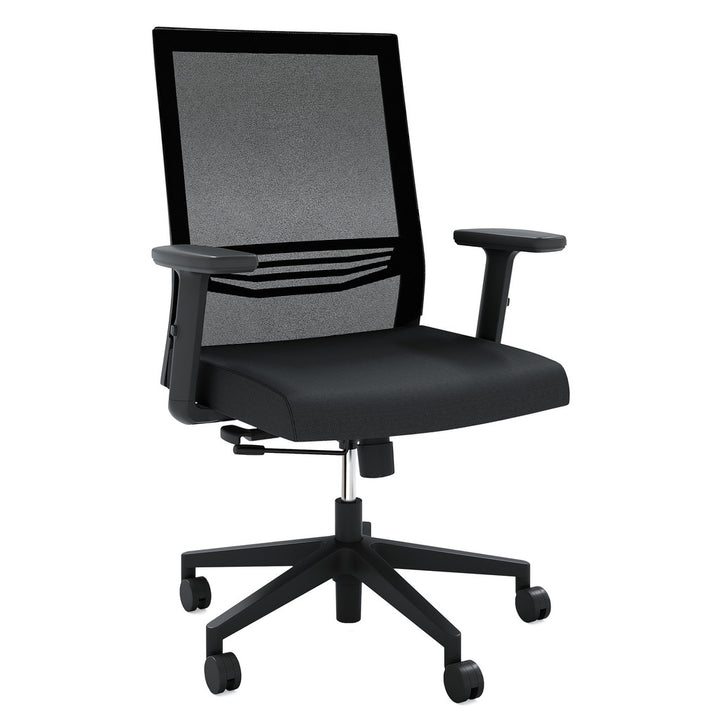 Mid Back Mesh Task Chair with Adjustable Arms - JD601MM-Work and Task Chair