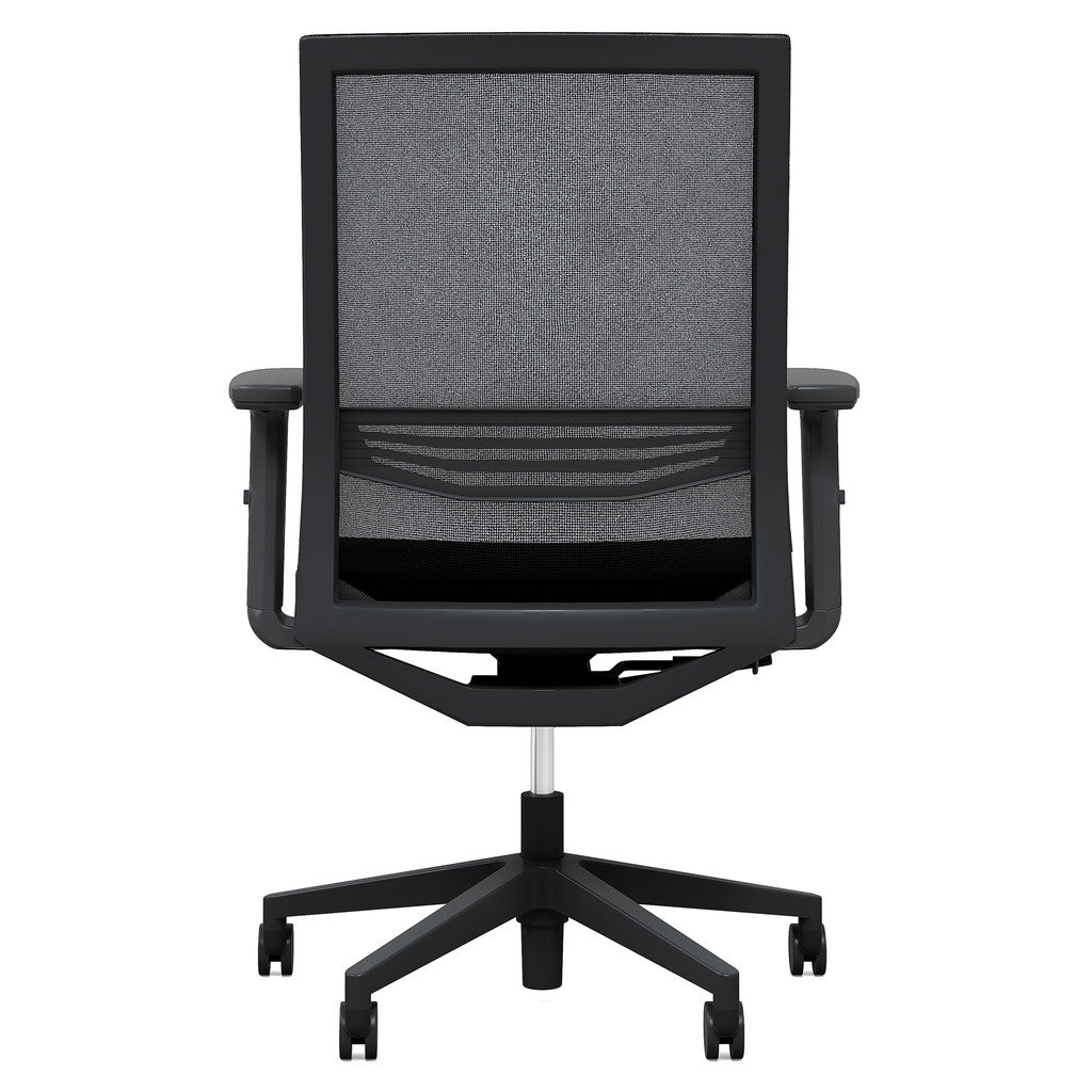 Mid Back Mesh Task Chair with Adjustable Arms - JD601MM-Work and Task Chair