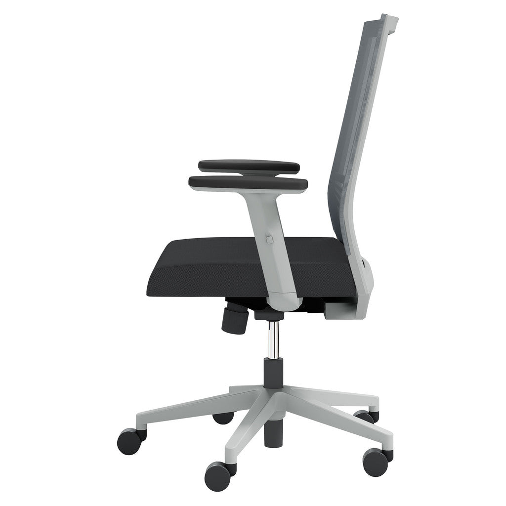 Mid Back Mesh Task Chair with Adjustable Arms - JD601MM-Work and Task Chair