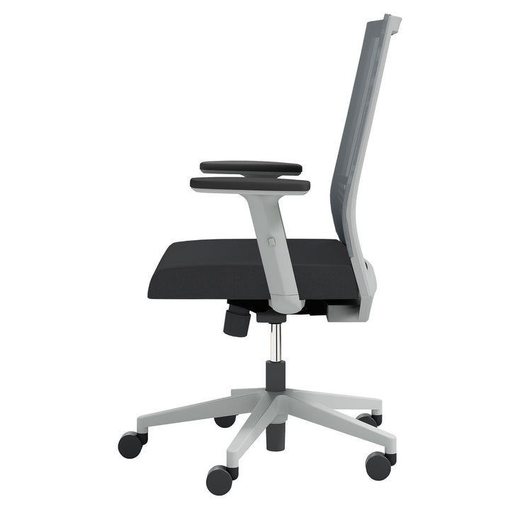 Mid Back Mesh Task Chair with Adjustable Arms - JD601MM-Work and Task Chair