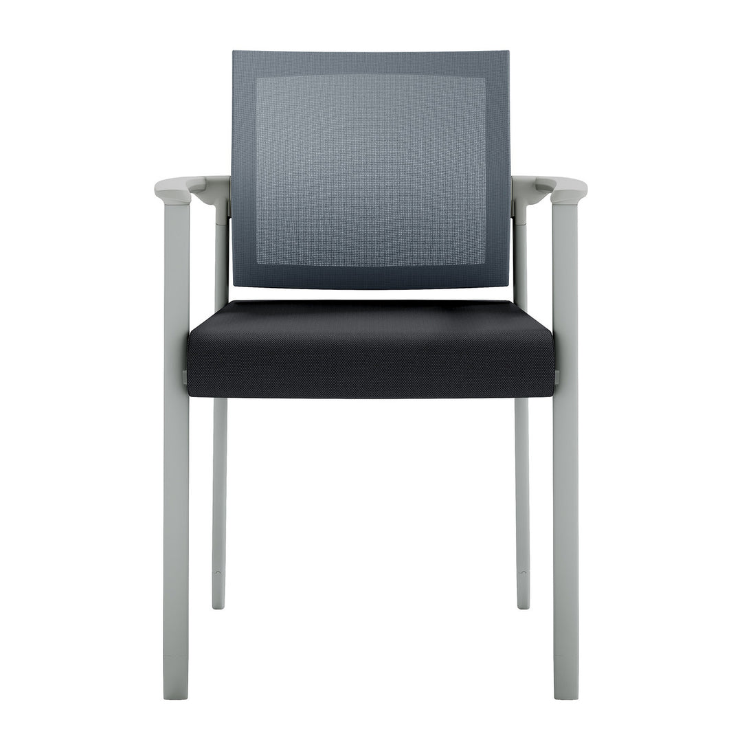 Mesh Back Guest Chair - Stackable - Comes w/ Casters &amp; Glides for Legs -JD604MM-Guest and Stack Chair
