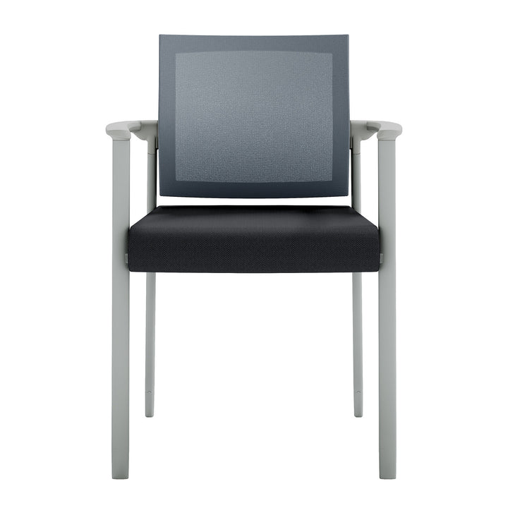 Mesh Back Guest Chair - Stackable - Comes w/ Casters &amp; Glides for Legs -JD604MM-Guest and Stack Chair
