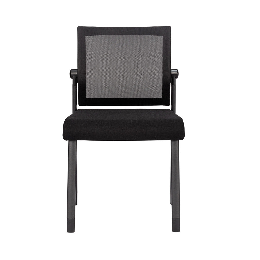 Mesh Back Armless Guest Chair - Stackable - Comes w/ Casters &amp; Glides for Legs - JD606MM-Guest and Stack Chair