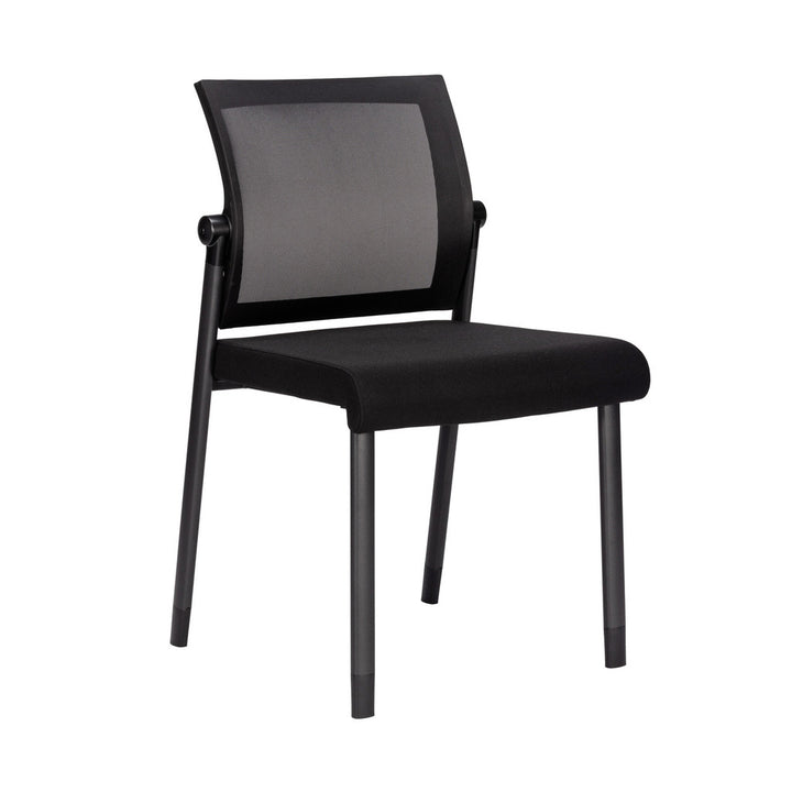 Mesh Back Armless Guest Chair - Stackable - Comes w/ Casters &amp; Glides for Legs - JD606MM-Guest and Stack Chair