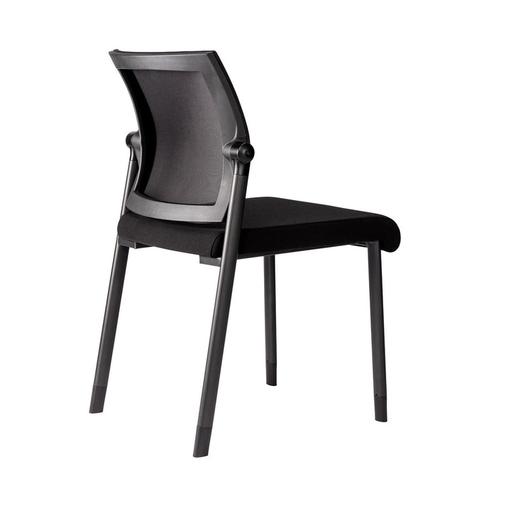 Mesh Back Armless Guest Chair - Stackable - Comes w/ Casters &amp; Glides for Legs - JD606MM-Guest and Stack Chair