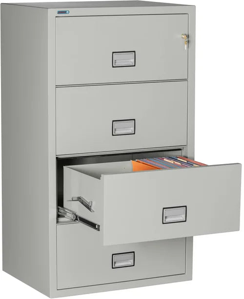 Phoenix - 4-Drawer Lateral Cabinet - Legal/Letter - Light Gray - 31" W - (LAT4W31LG)