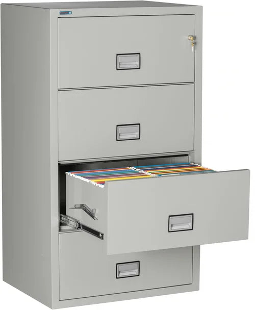 Phoenix - 4-Drawer Lateral Cabinet - Legal/Letter - Light Gray - 31" W - (LAT4W31LG)