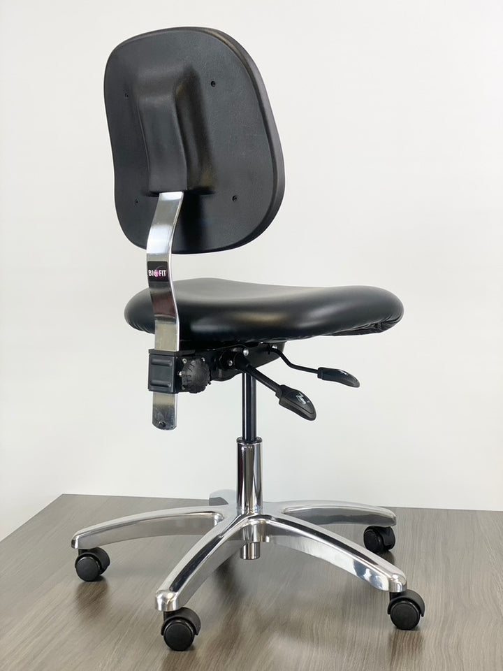 BIOFIT Ergonomic Vinyl Task Chair - Brand New - Antimicrobial Clean Room Lab Stool
