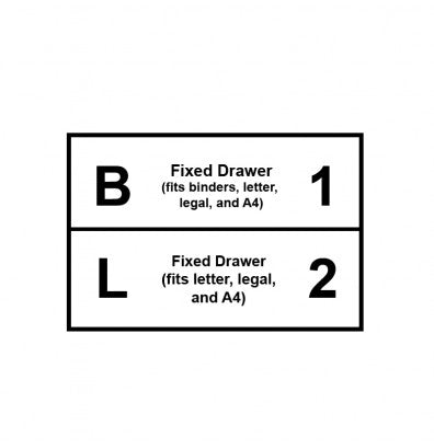 Global 2 Drawer Lateral File Cabinet - 42"W (9342P-2F1H) - Joe&