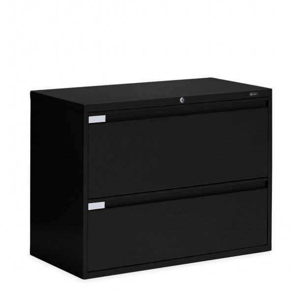 Global 2 Drawer Lateral File Cabinet - 36"W (9336P-2F1H) - Joe&