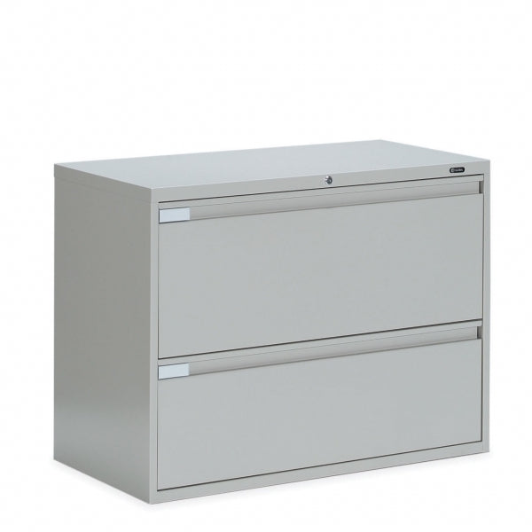 Global 2 Drawer Lateral File Cabinet - 36"W (9336P-2F1H) - Joe&