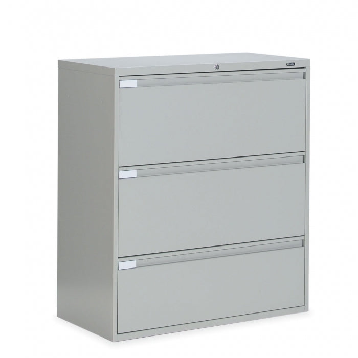 Global 3 Drawer Lateral File Cabinet - 36"W (9336P-3F1H) - Joe's Discount Office Furniture