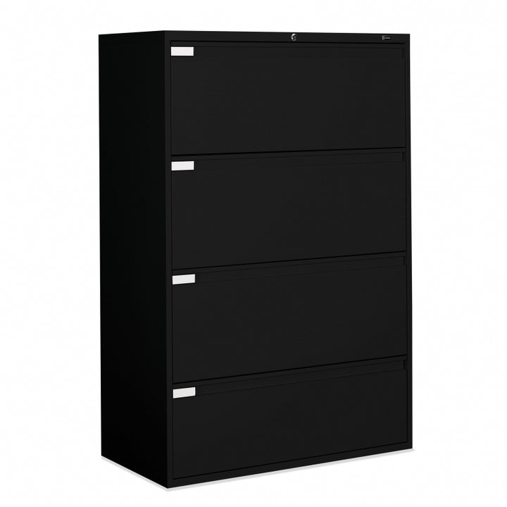 Global 4 Drawer Lateral File Cabinet - 36"W (9336P-4F1H) - Joe&