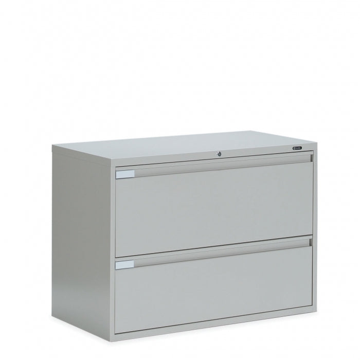 Global 2 Drawer Lateral File Cabinet - 42"W (9342P-2F1H) - Joe&