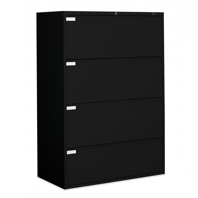 Global 4 Drawer Lateral File Cabinet - 42"W (9342P-4F1H) - Joe&
