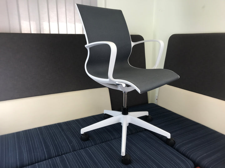 Global - Solar - Mesh Seat &amp; Back Tilter - Alabaster Frame - 8457 - Brand New