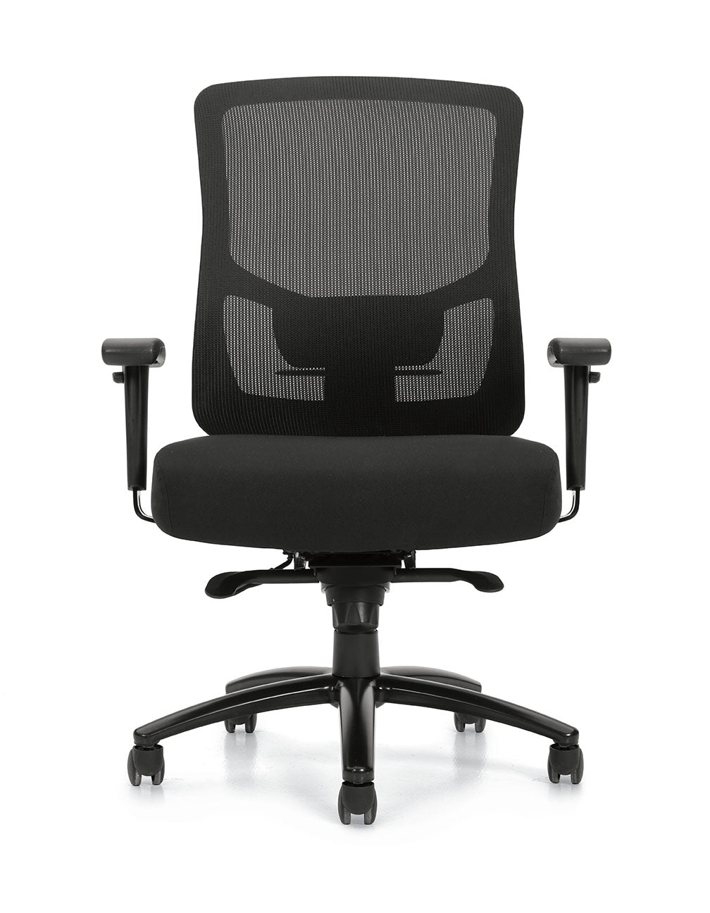 Mesh Back Heavy Duty Synchro-Tilter (350-pound capacity) - JD10703B-Work and Task Chair
