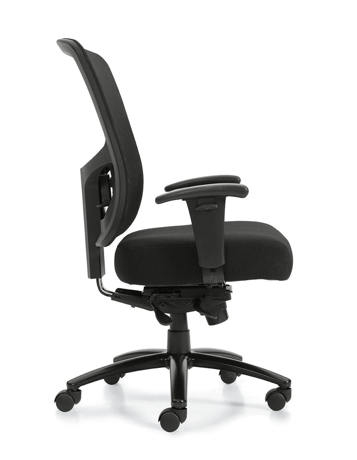 Mesh Back Heavy Duty Synchro-Tilter (350-pound capacity) - JD10703B-Work and Task Chair