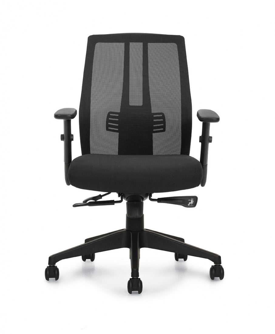 Mesh Back Synchro-Tilting Chair - JD10707B-Work and Task Chair